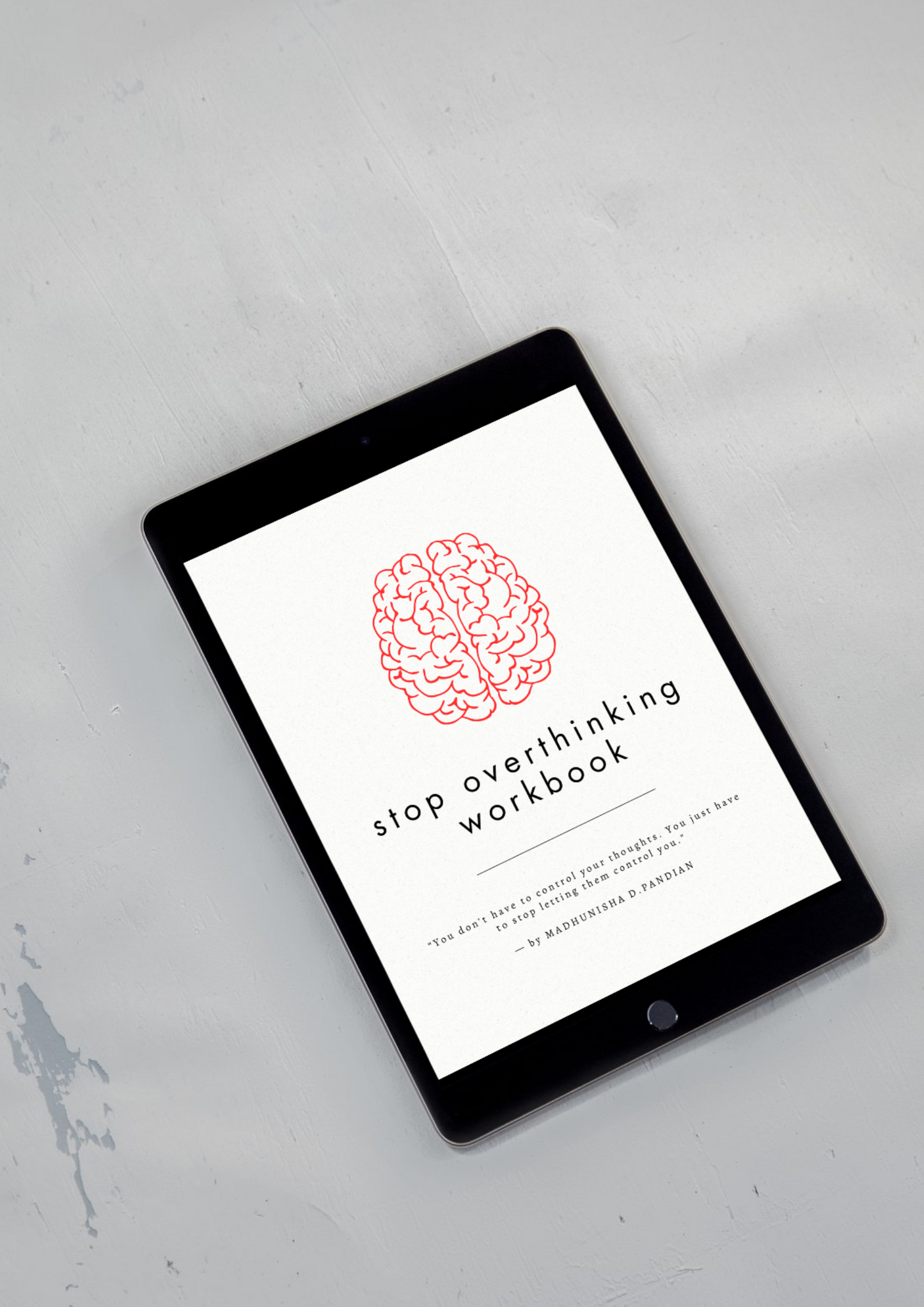 Stop overthinking workbook (e-book )