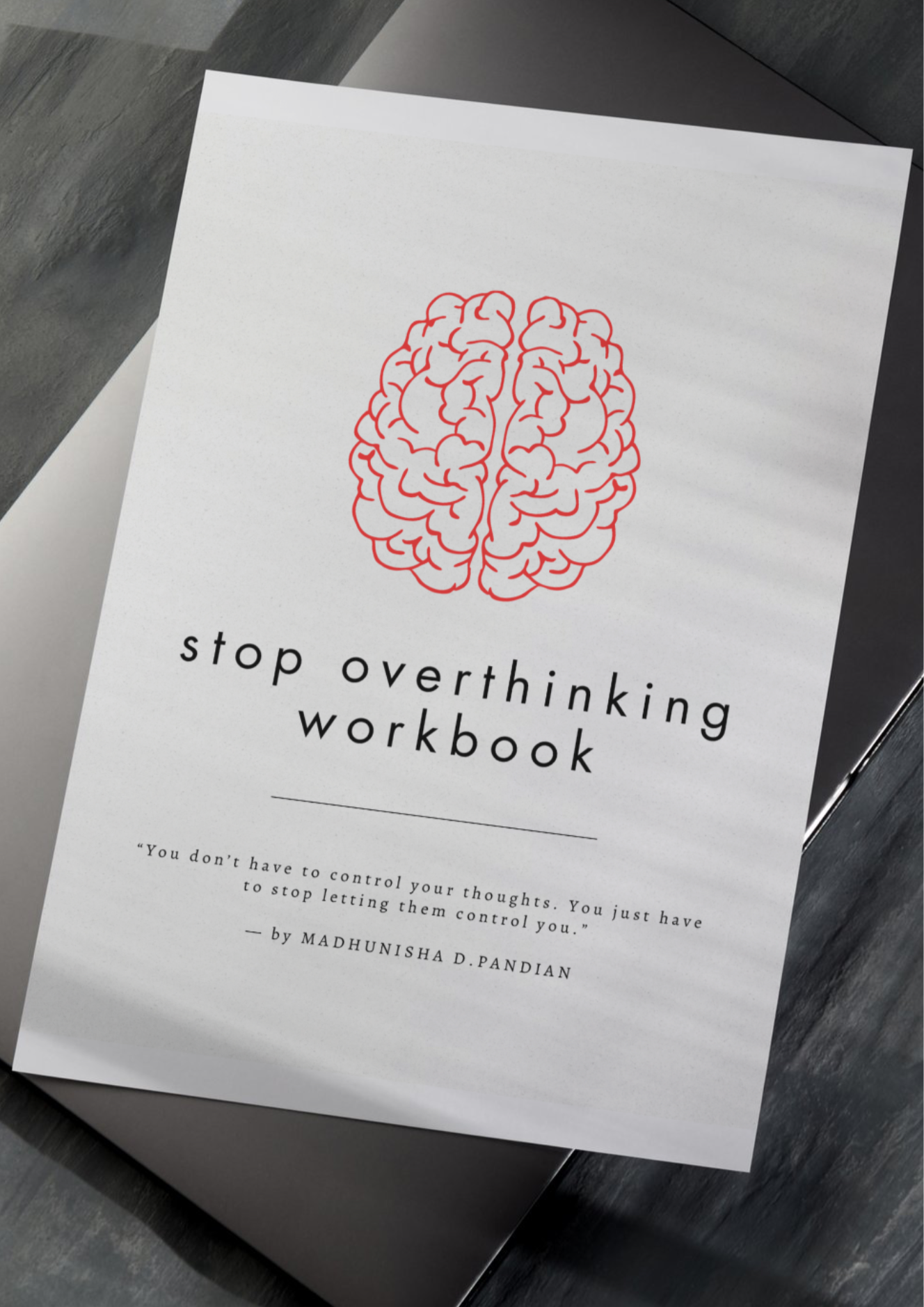 Stop overthinking workbook (e-book )