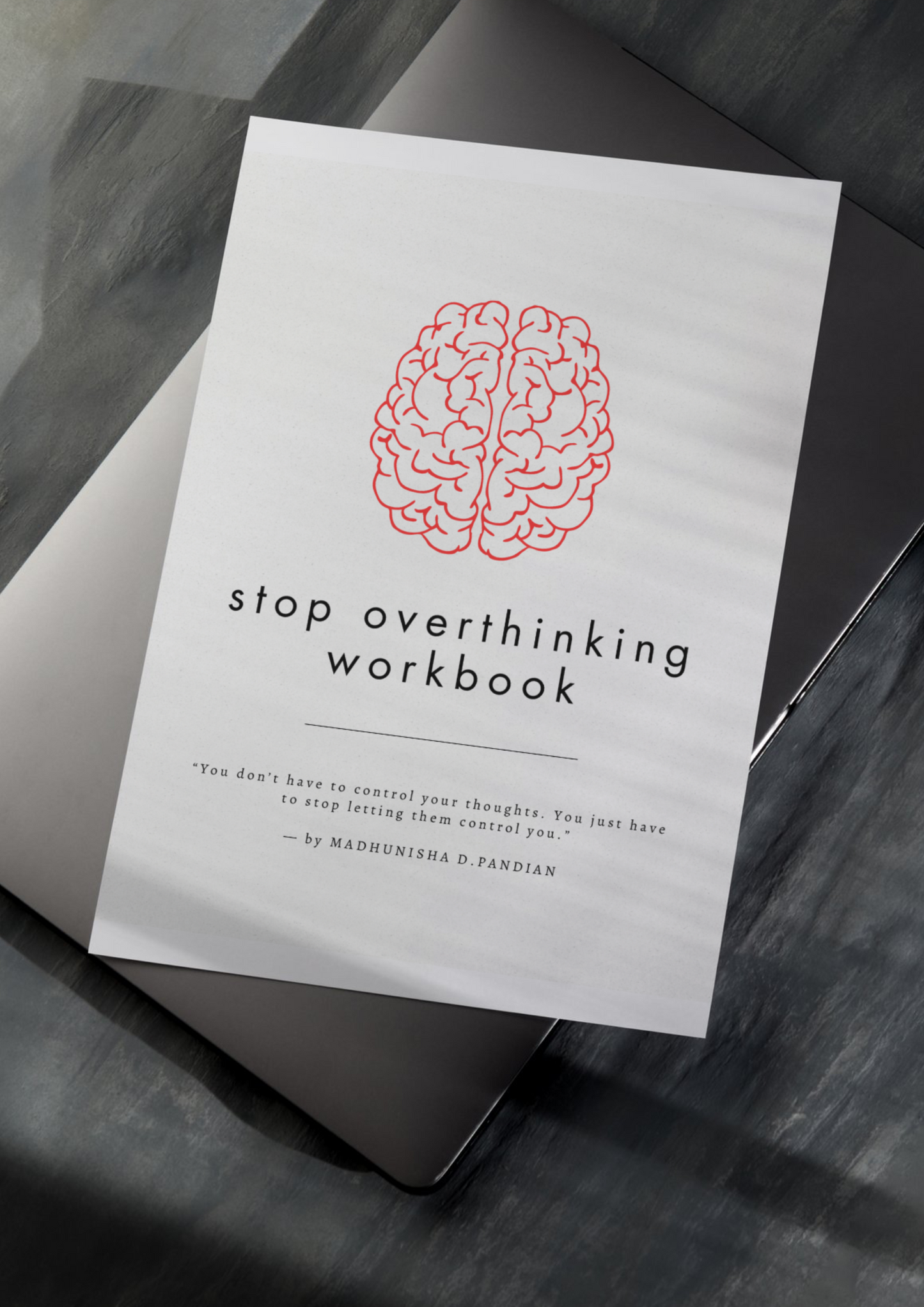 Stop overthinking workbook (e-book )